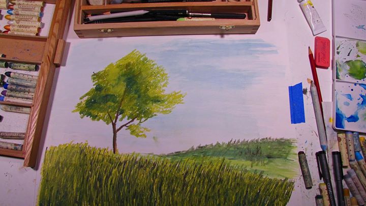 Drawing with Oil Pastels - Hawaii Eco Living