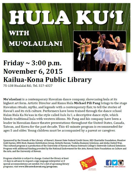 Hula Ku'i with Mu'olaulani Dance Company - Hawaii Eco Living